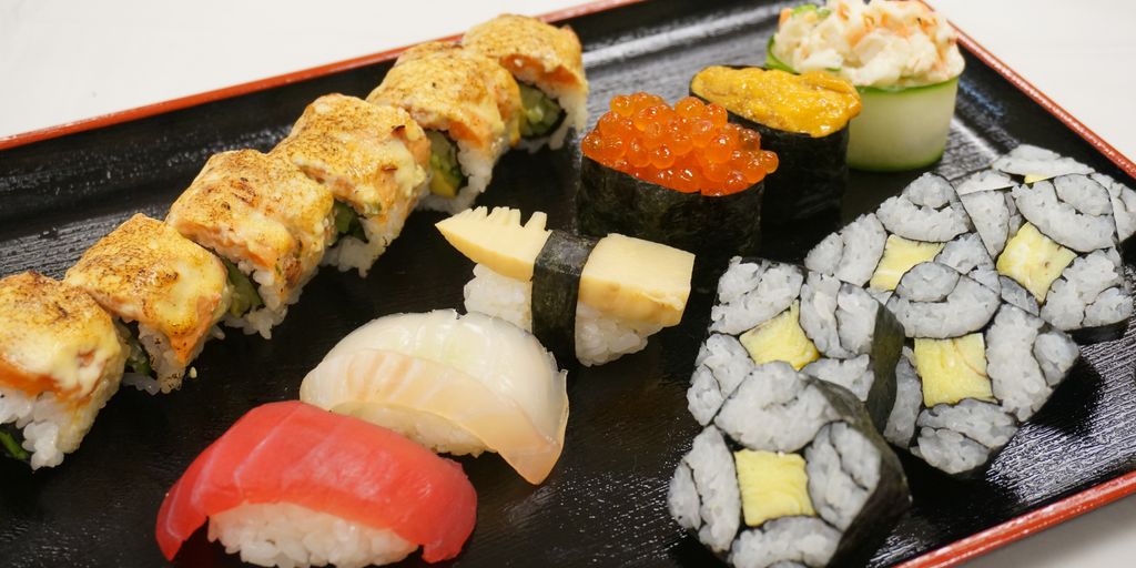 traditional Japanese cuisine sushi and other delicacies